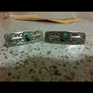 Vintage Handmade Native American Hair Barrettes